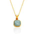 Azure Dream Aquamarine Stone Necklace