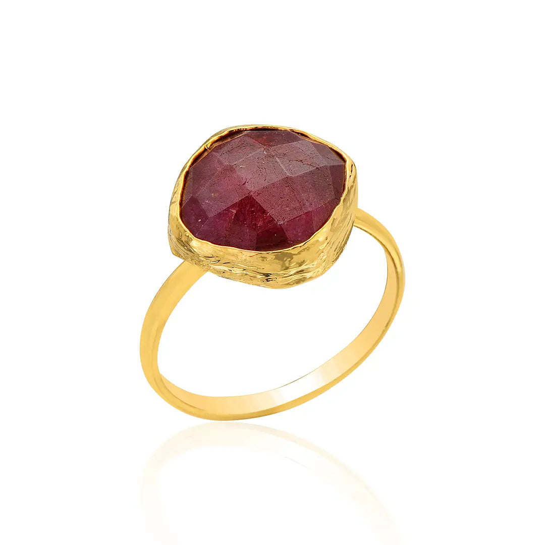 Crimson Majesty Ruby Stone Ring