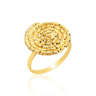 Gold-Plated Hypnosis Spiral Ring