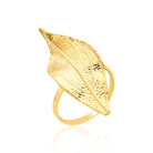 Gold-Plated Leaf Ring