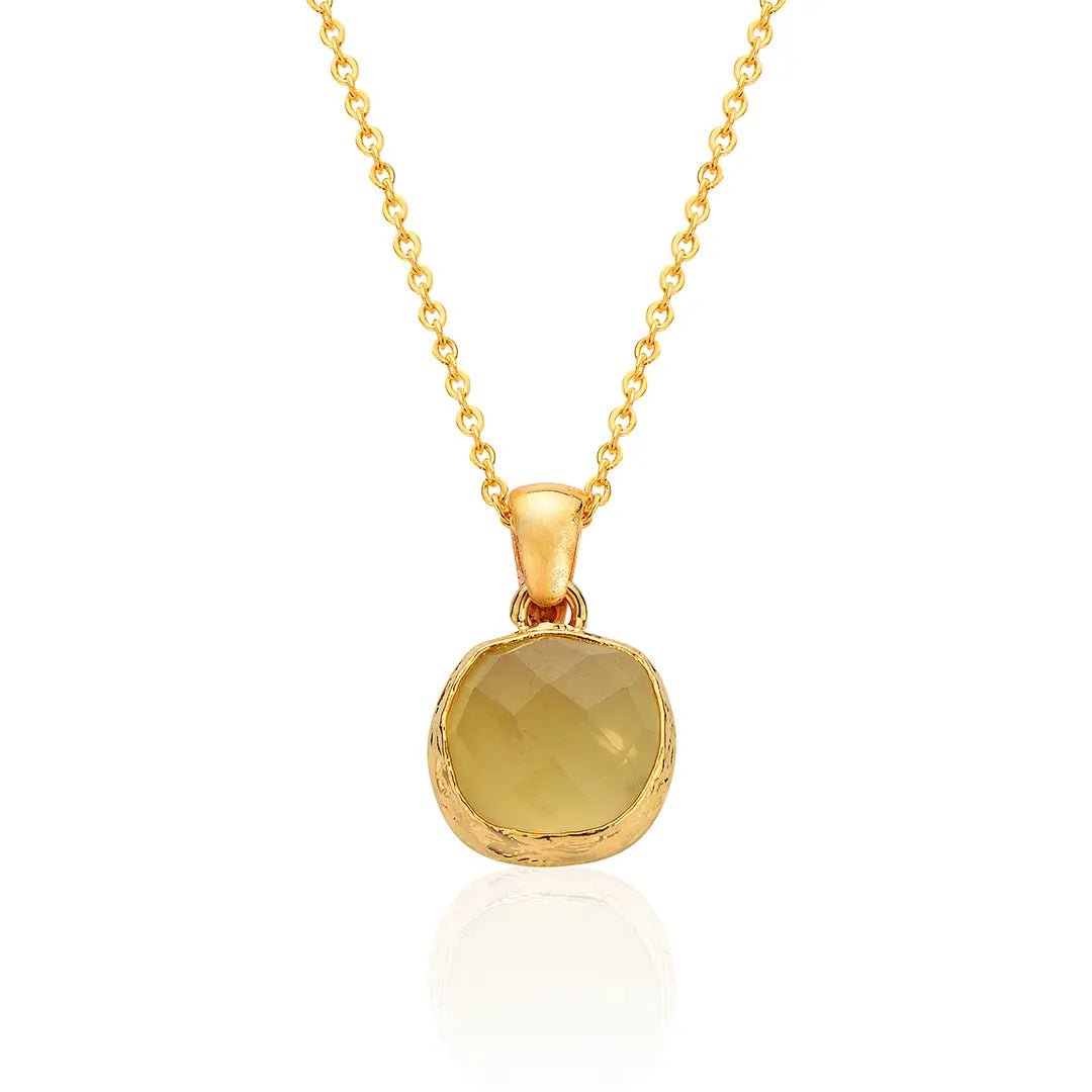 Golden Sunrise Citrine Stone Necklace