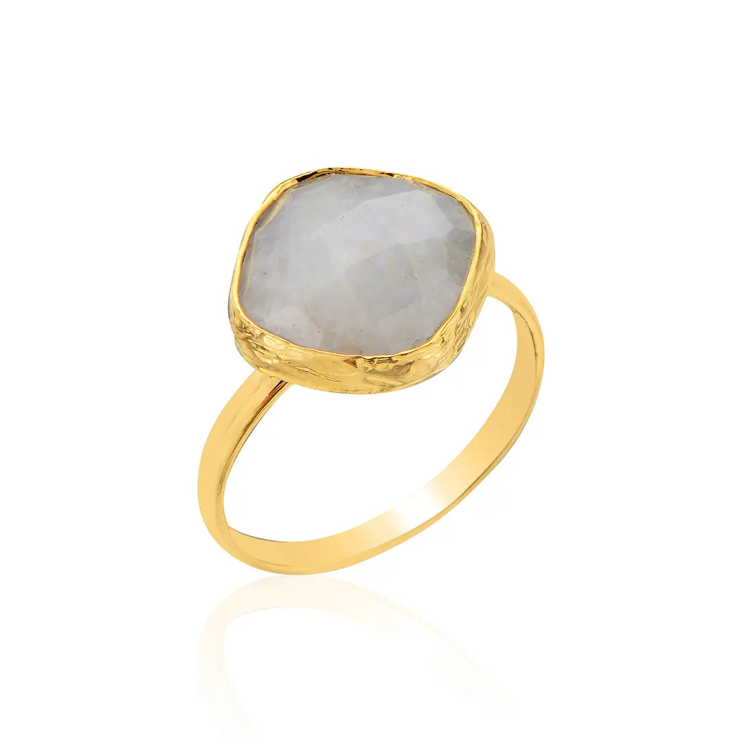 Lunar Whisper Moonstone Ring