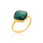 Verdant Majesty Emerald Stone Ring