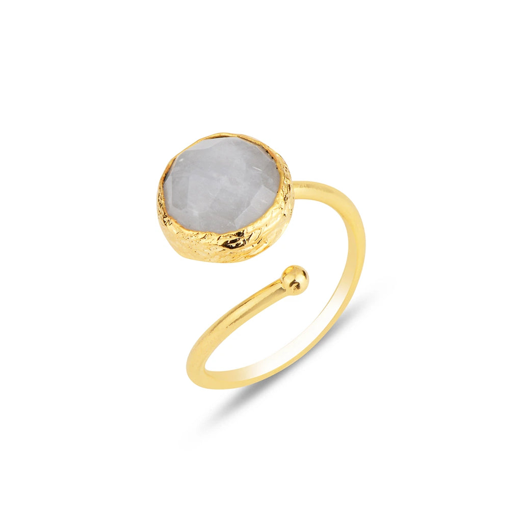Circle-Shape-white-Moon-Stone-Ring