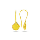 Circle-Shape-Yellow-Cats-Eye-Earrings