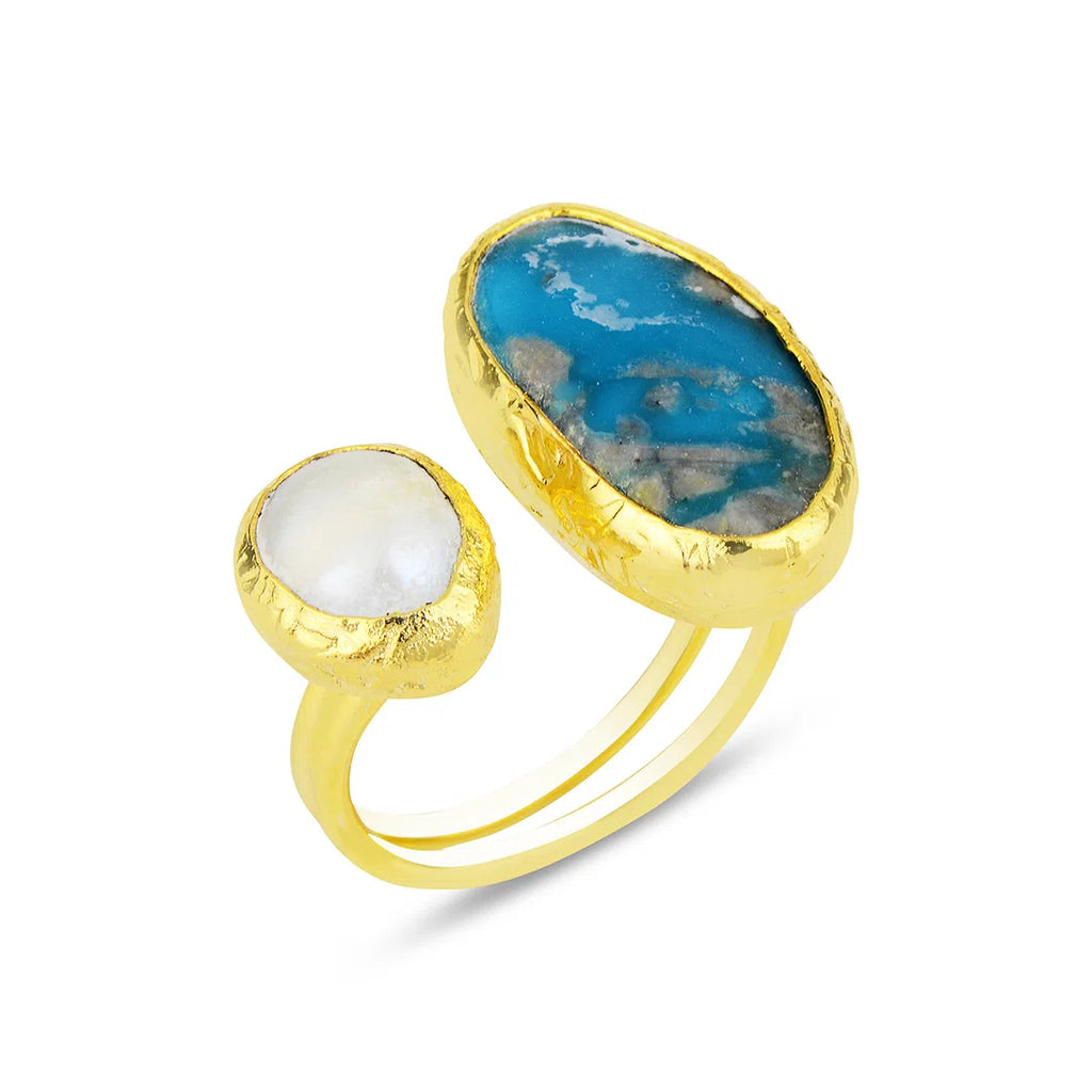 Double-Ring-Pearl-and-Turquoise
