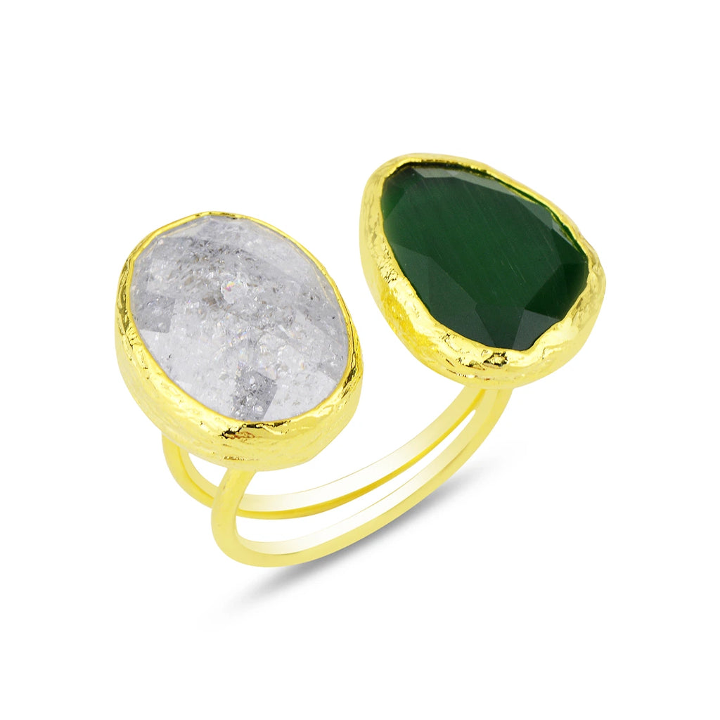  Double-Stone-Green-Cats-Eye-Ring