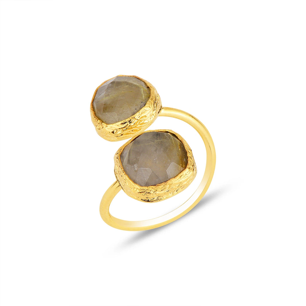Double-Stone-Gold-Rutile-Ring
