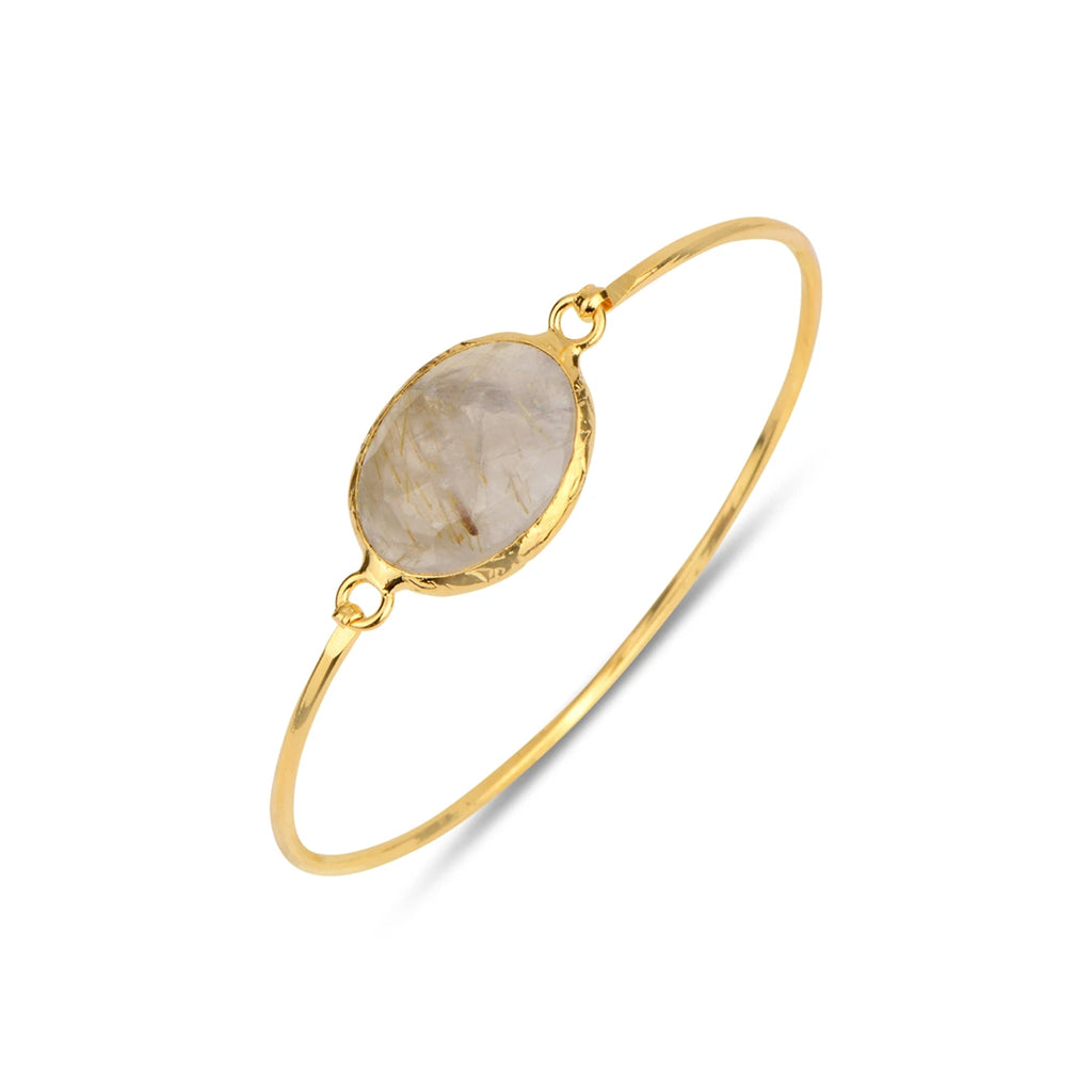 Oval-Shape-Gold-Rutile-Stone-Bracelet 