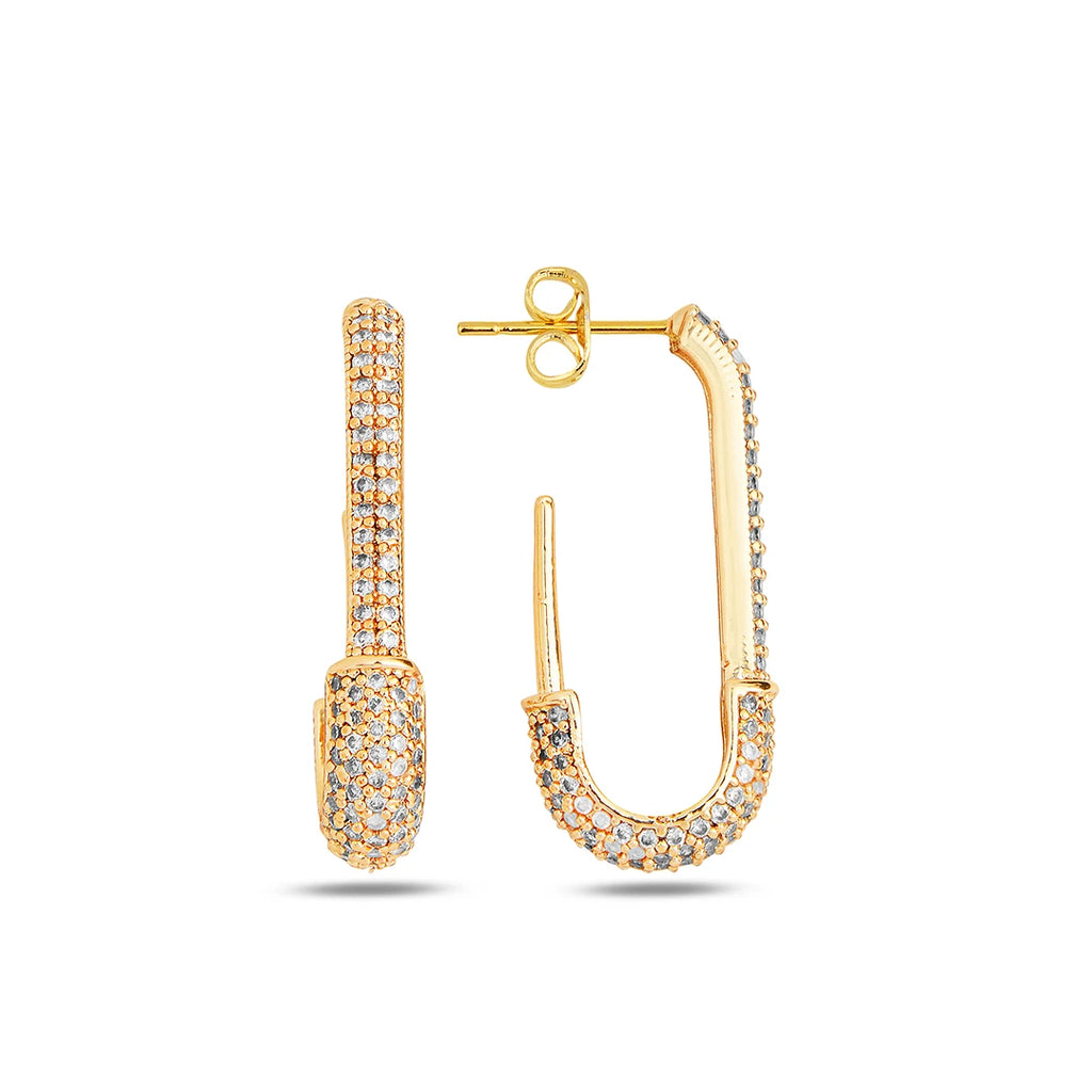 Gold-plated-Stud-Earrings-with-Cubic-Zirconia