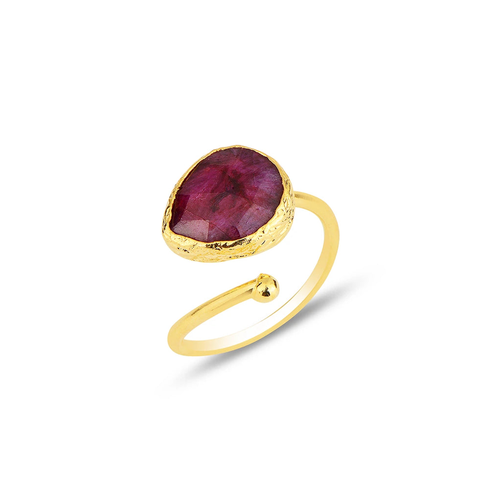 Tear-Drop-Shape-Ruby-Stone-Ring